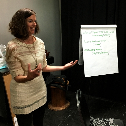 Heidi leading a workshop