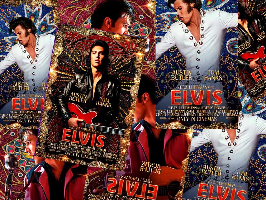 Image of several ELVIS movie posters