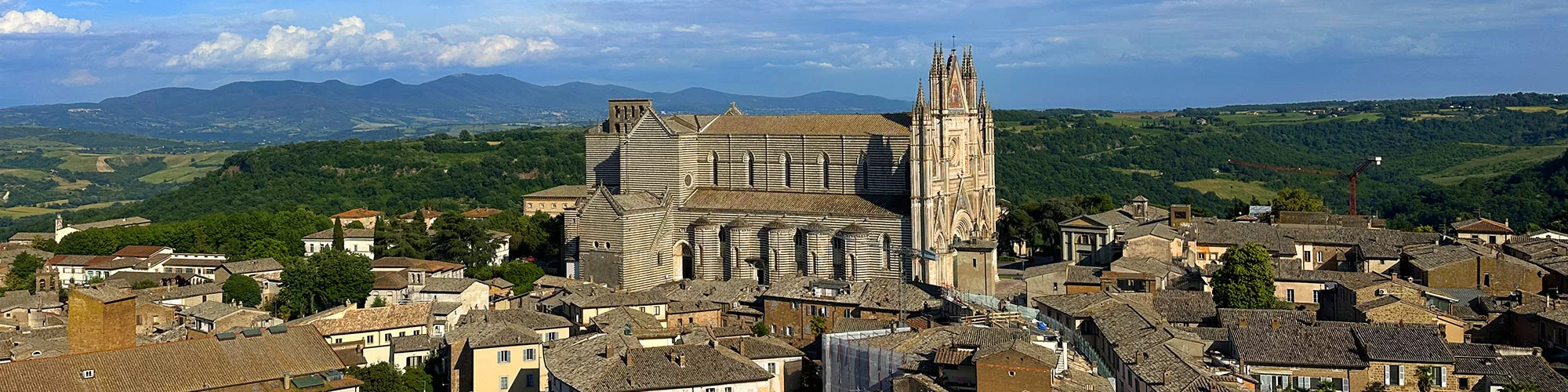 View of Orvieto from the bell tower at the center of town