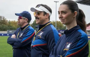 Ted Lasso Season 4 still image of the three coaches